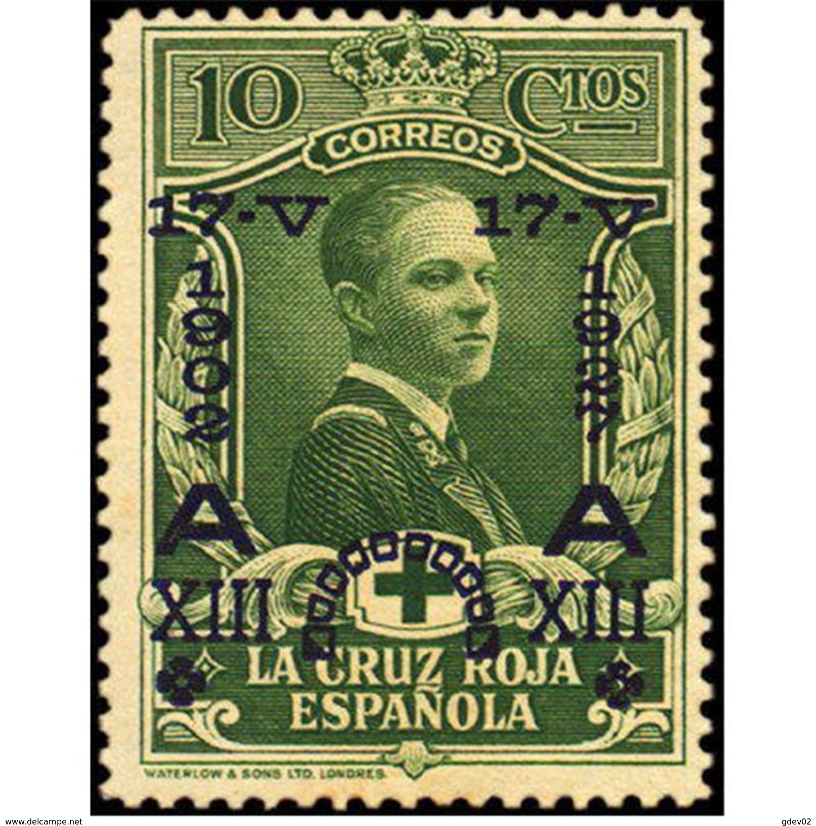 ES352STV-LFT**352S.España. Spain   Espagne.JUBILEO DEL REY  ALFONSO Xlll.1927 (Ed 352*) MAGNIFICO - Nuevos