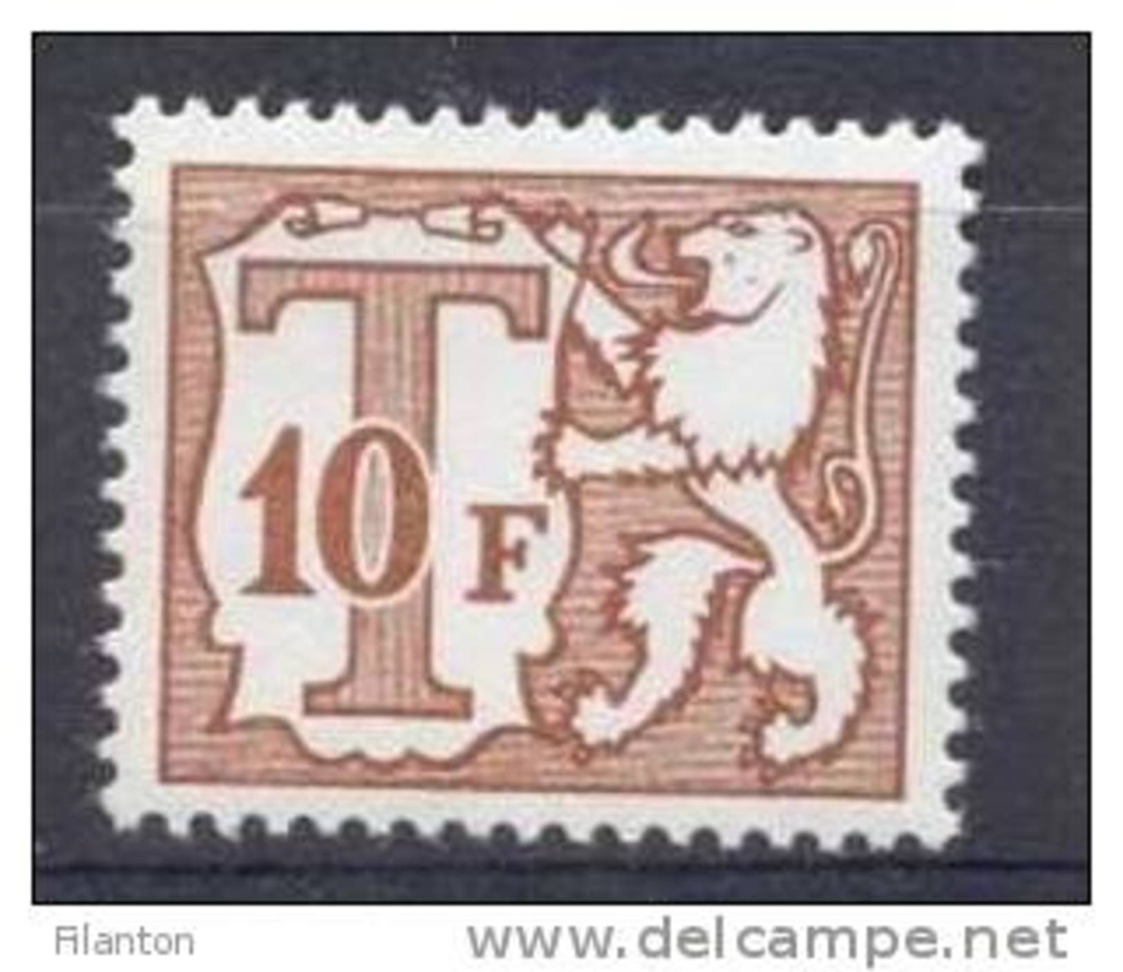 BELGIE - OBP Nr TX 82 (P5a Epacar) - Strafportzegels - Timbres Taxes - MNH** - Cote 1,00 &euro; - Briefmarken