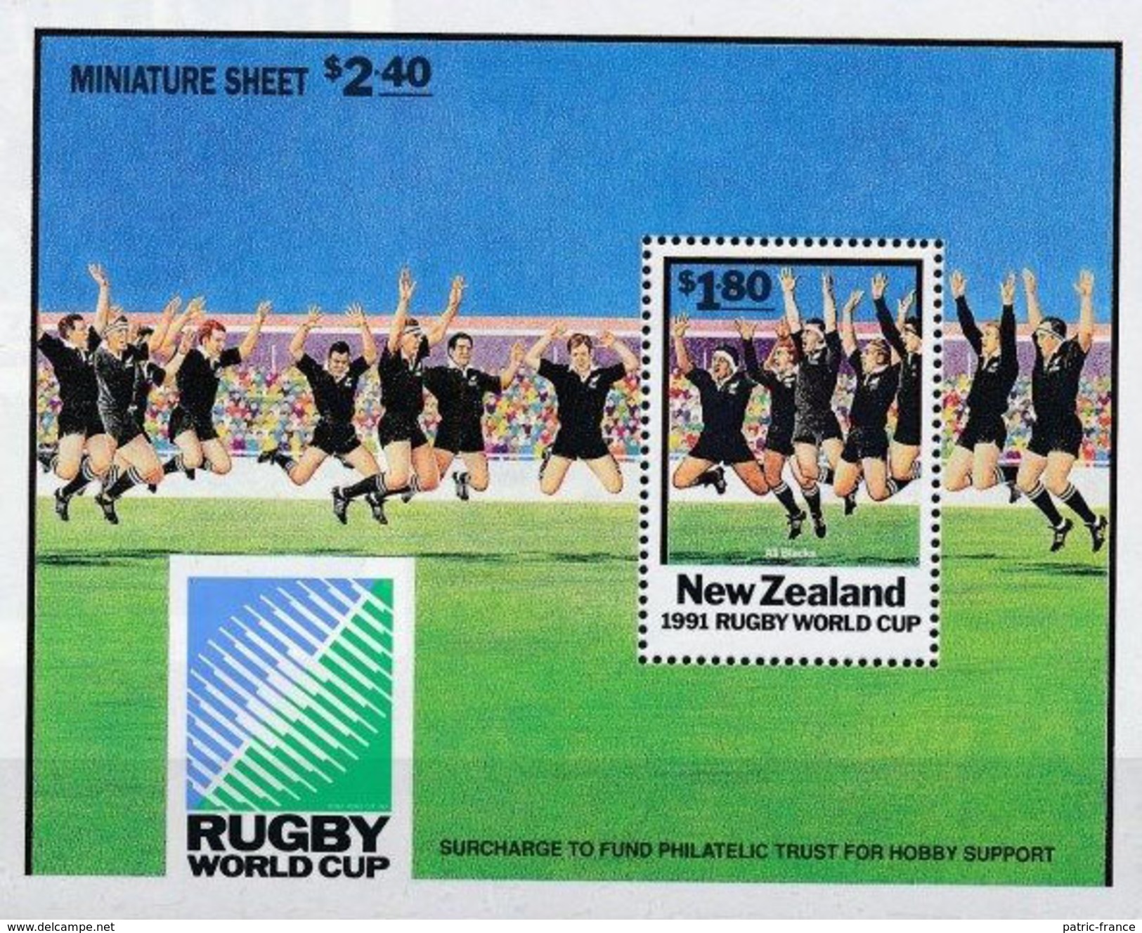 Nouvelle Zélande 1991 - Coupe Du Monde De Rugby - All Blacks Haka ** - Rugby