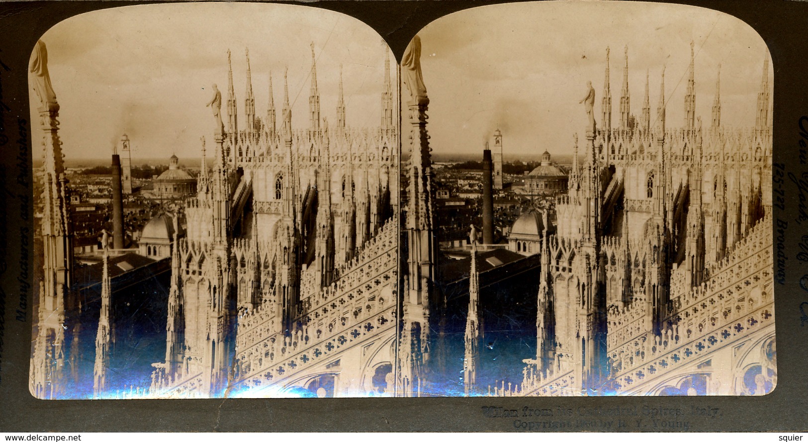 Milan, Spines Cathedral, R.Y Young, American Stereoscopic Company - Stereo-Photographie