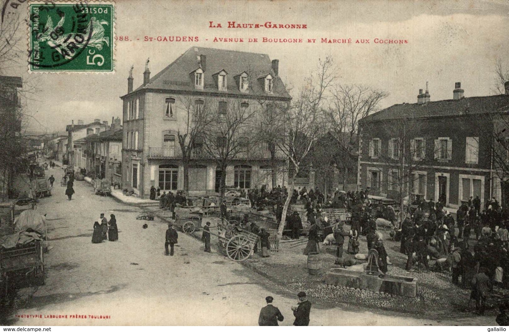 SAINT GAUDENS AVENUE DE BOULOGNE ET MARCHE AUX COCHONS - Saint Gaudens