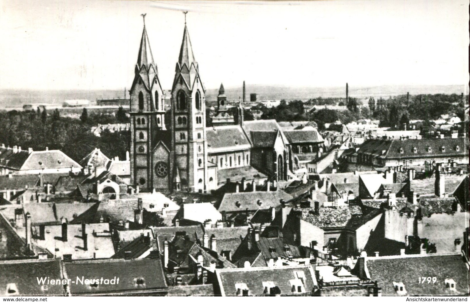 Wiener Neustadt - Teilansicht Mit Dom (000087) - Wiener Neustadt