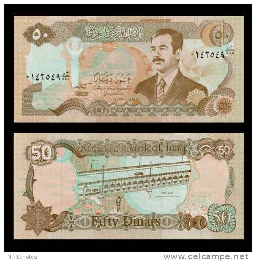 Iraq P-83, 50 Dinar, Saddam Hussein UNC - Iraq