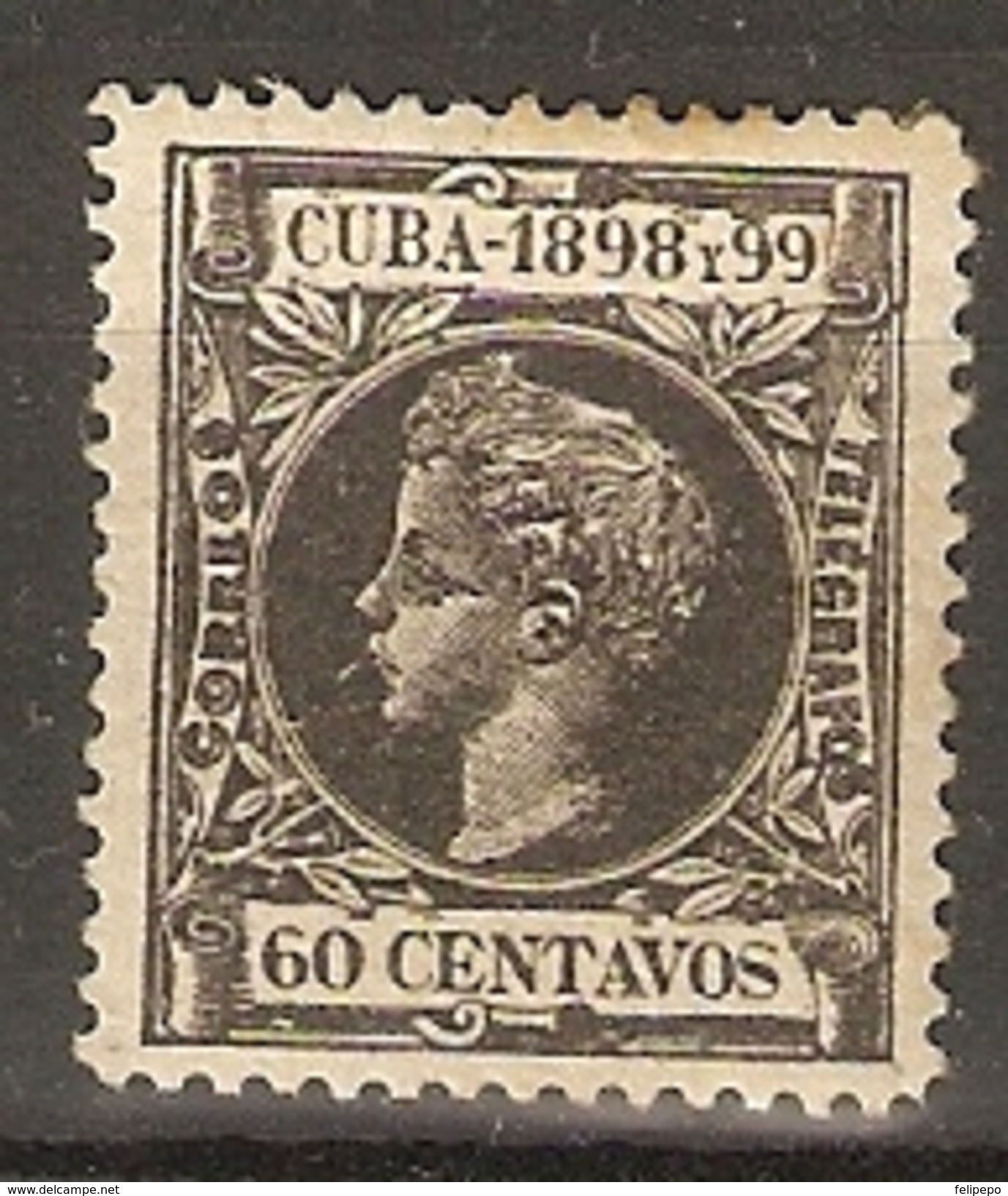CUBA 1898 EDIFIL 170* - Cuba (1874-1898)