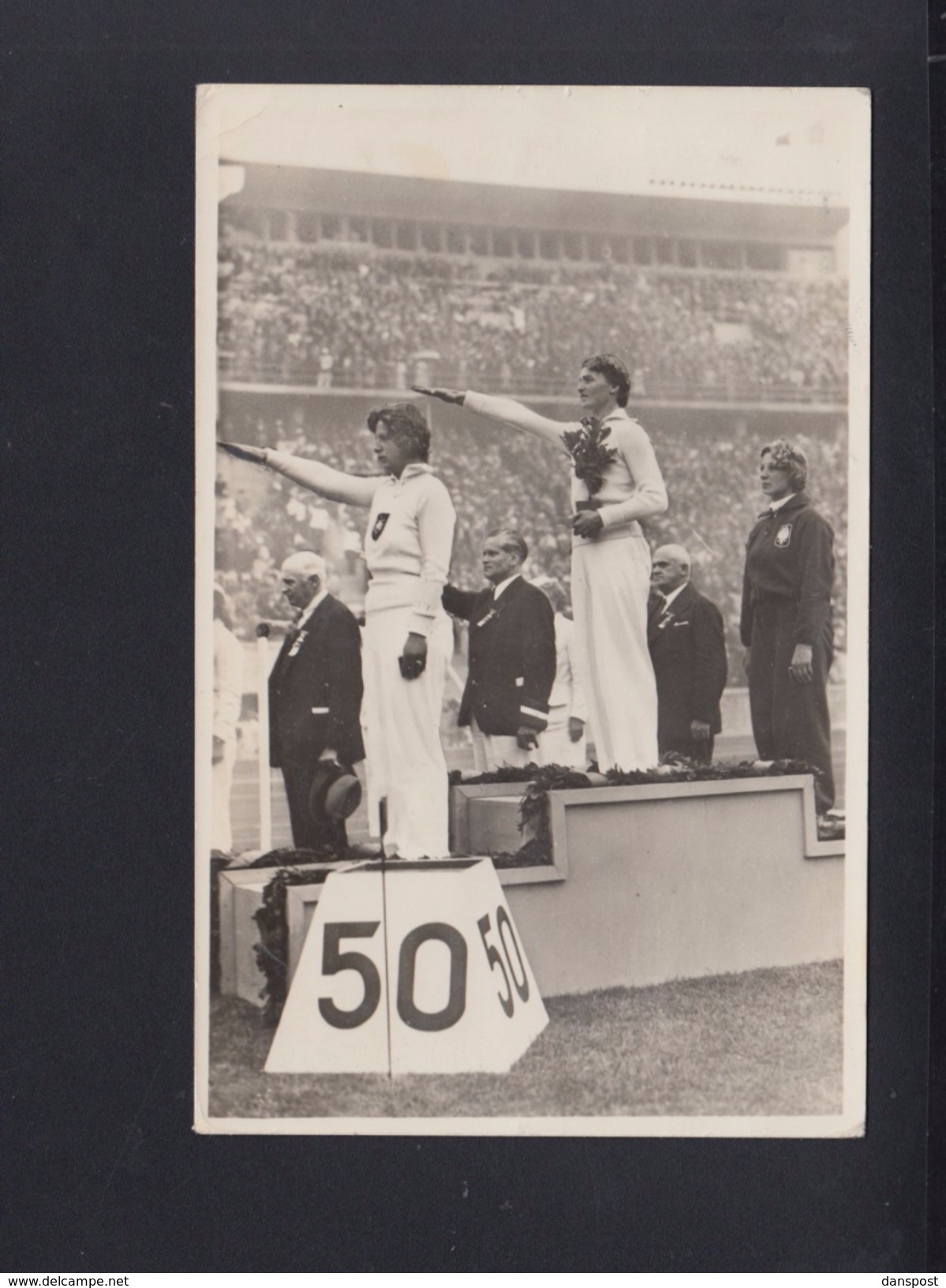 Dt. Reich AK Olympia 1936 Die Sieger Im Diskuswerfen Für Frauen - Olympische Spiele