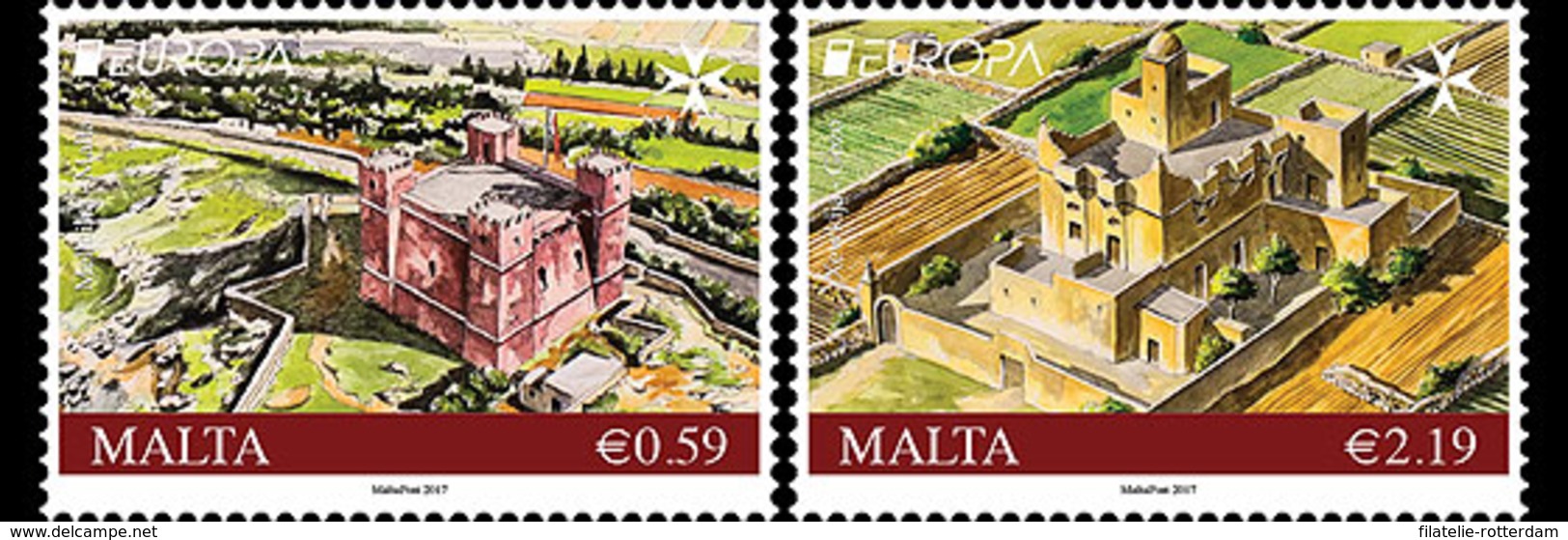 Malta / Malte - Postfris / MNH - Complete Set Europa, Kastelen 2017 - Malta