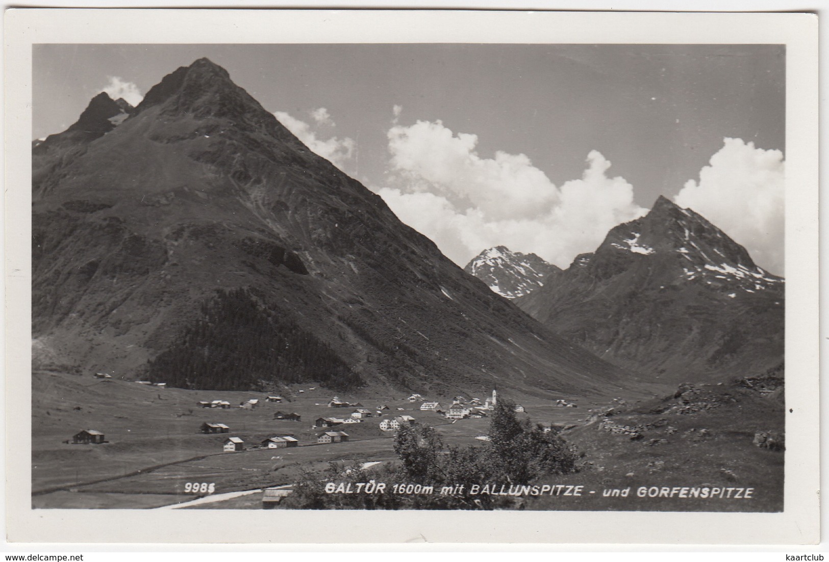 Galtür 1600 M Mit Ballunspitze - Und Gorfenspitze    - (Tirol) - Galtür