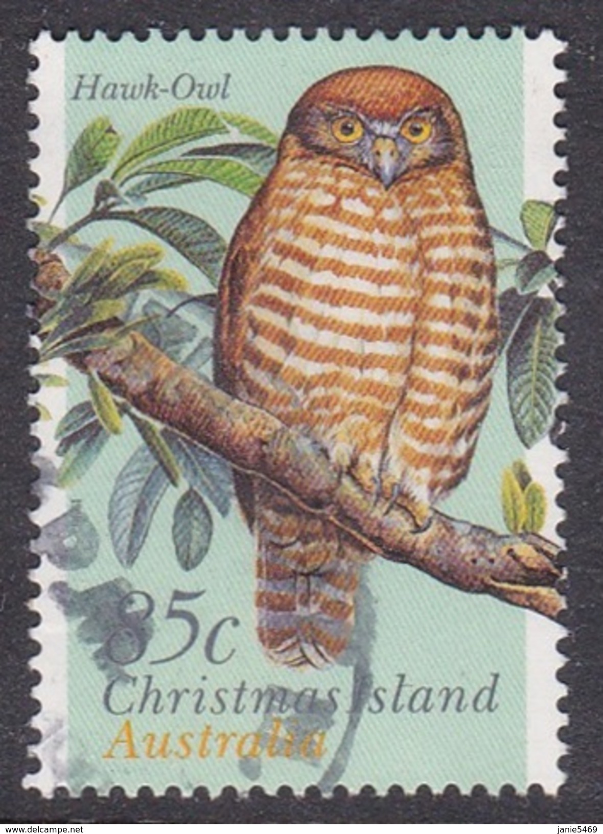 Christmas Island ASC 390 1996 Land Birds 85c Hawk-Owl Used - Christmas Island