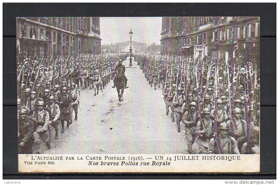 Un 14 Juillet Historique, 1916, 3cpa - War 1914-18