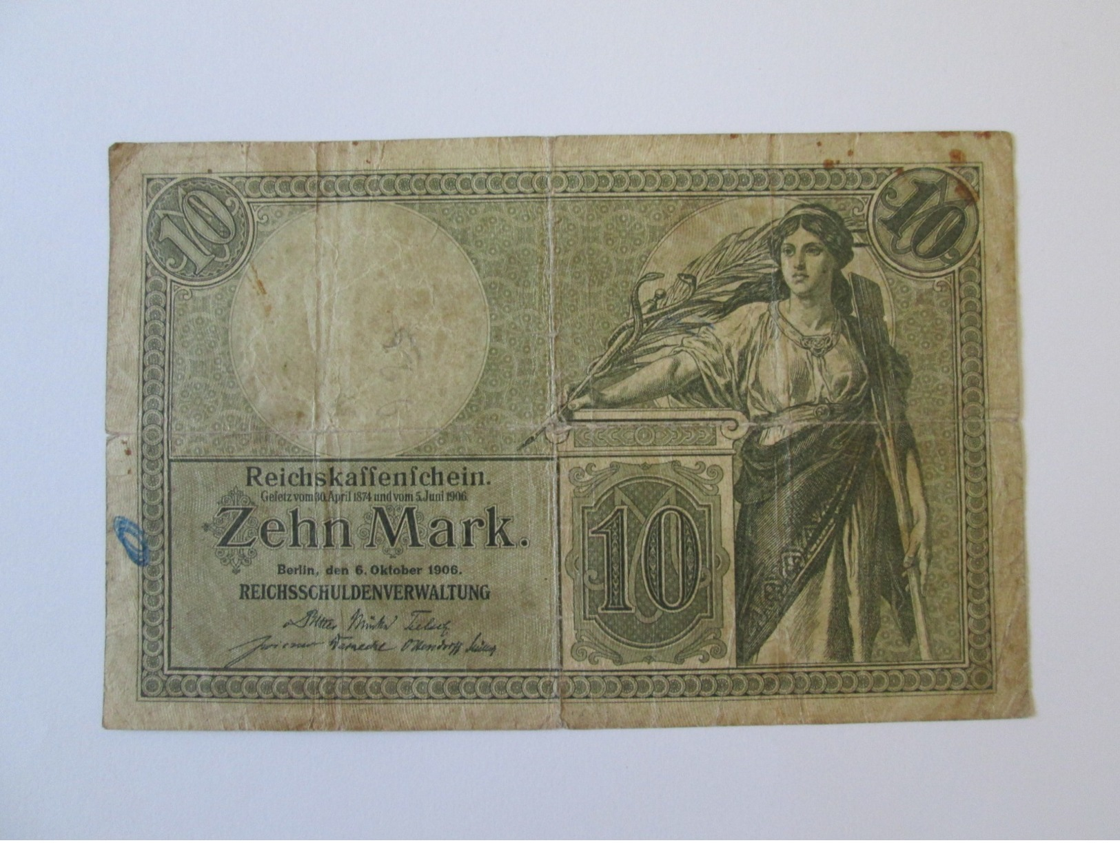 Germany 10 Mark 1906 Banknote - 10 Mark