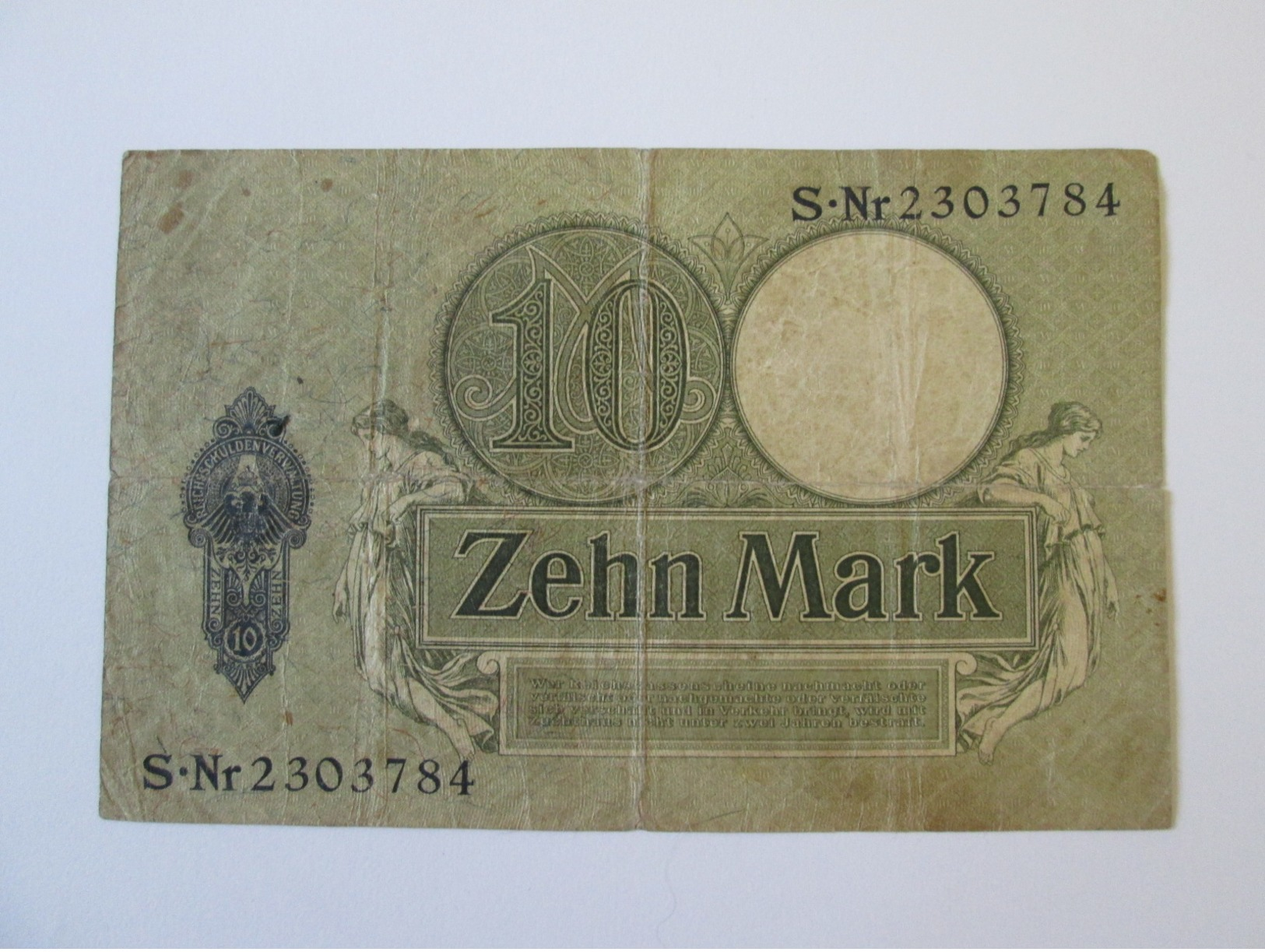 Germany 10 Mark 1906 Banknote - 10 Mark