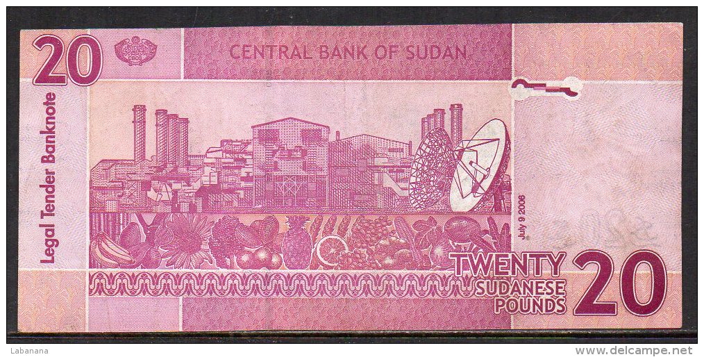 528-Soudan Billet De 20 Pounds 2006 EB868 - Sudan