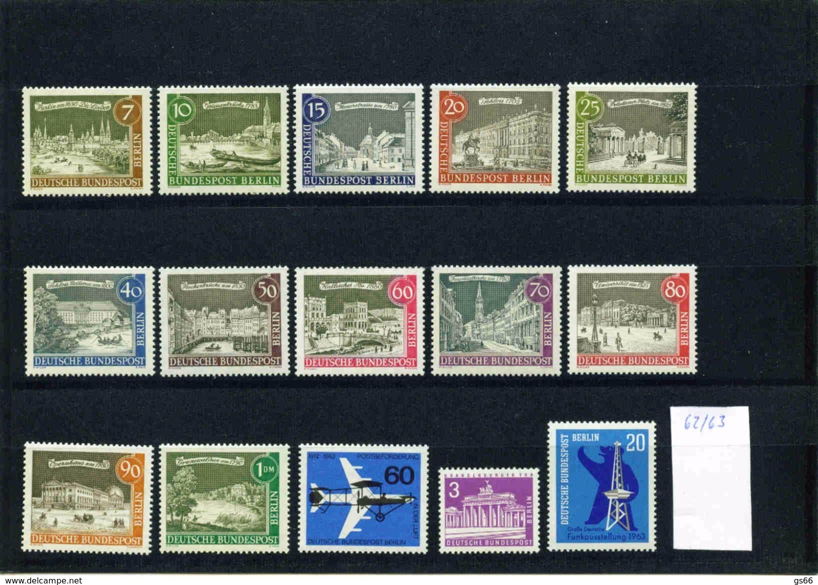 Berlin Jahrgang 1962/63 Komplett 217/32, Postfrisch, MNH ** - Ungebraucht