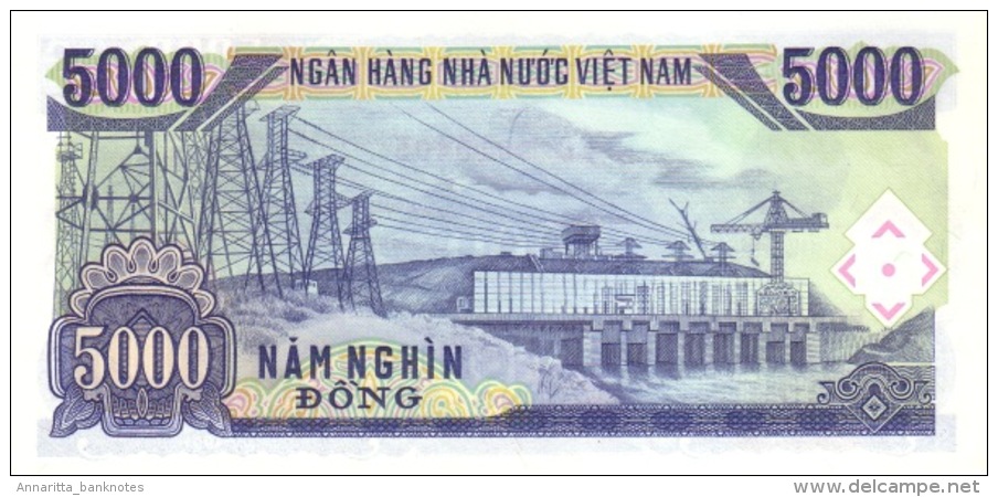 Vietnam 5000 Đồng 1991 (1993), UNC, P-108a, VN B336a - Vietnam