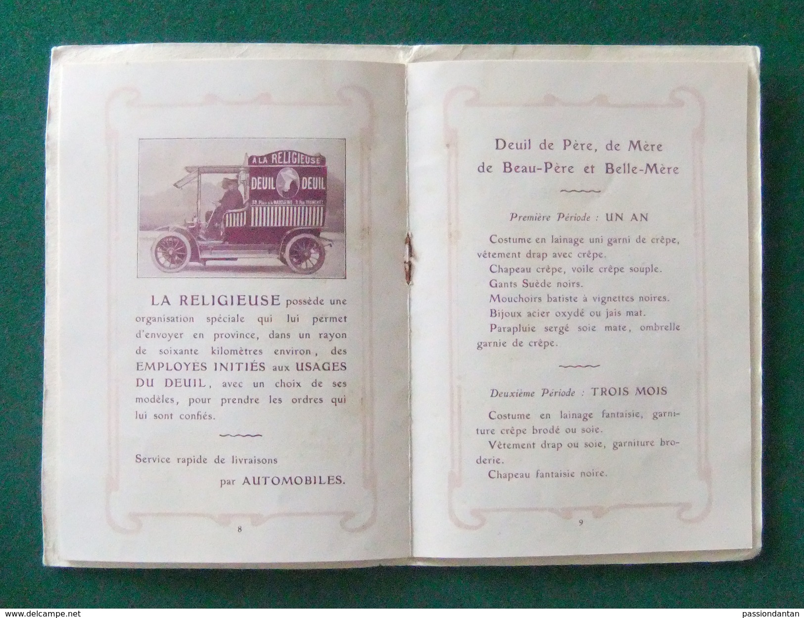 Code Du Deuil édité Par La Maison A La Religieuse à Paris - Décès