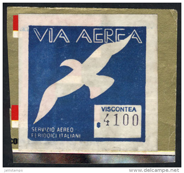 Viscontea, Airmail, $4100, "servizio Aereo - Periodici Italiani", Very Interesting! - Autres & Non Classés