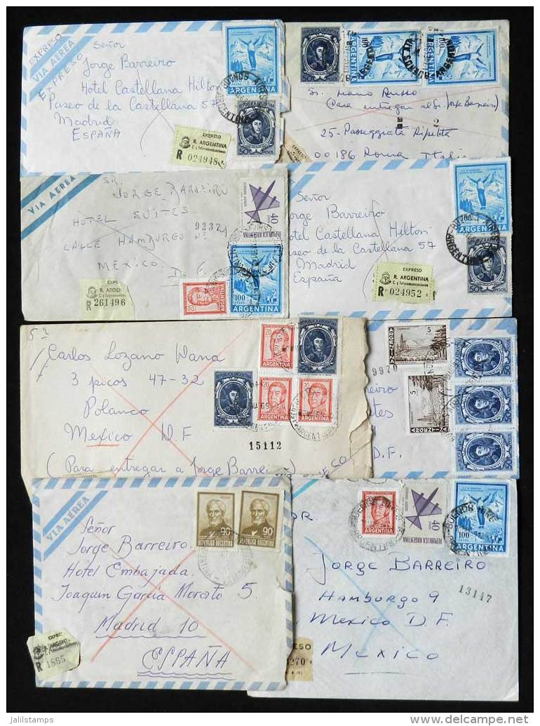 45 Covers Almost All Used In 1969, Most Sent Abroad And With High Postages (air Mail And Registered Or Express... - Autres & Non Classés