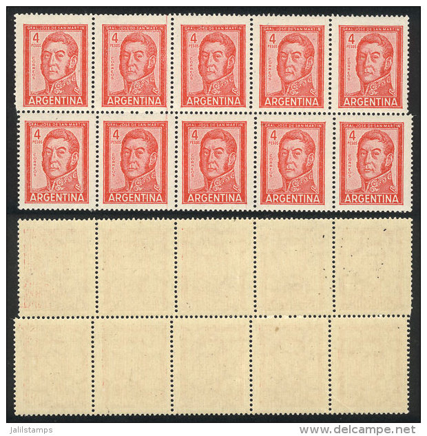 GJ.1138, Block Of 10 With Variety: STEPPED PERFORATION, Very Notable And Rare Variety! - Autres & Non Classés