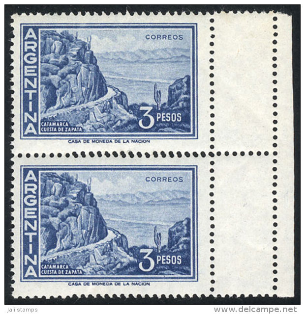 GJ.1137A, Pair With DOUBLE PERFORATION On The Right Sheet Margin, Producing 2 Small Labels, VF Quality! - Autres & Non Classés