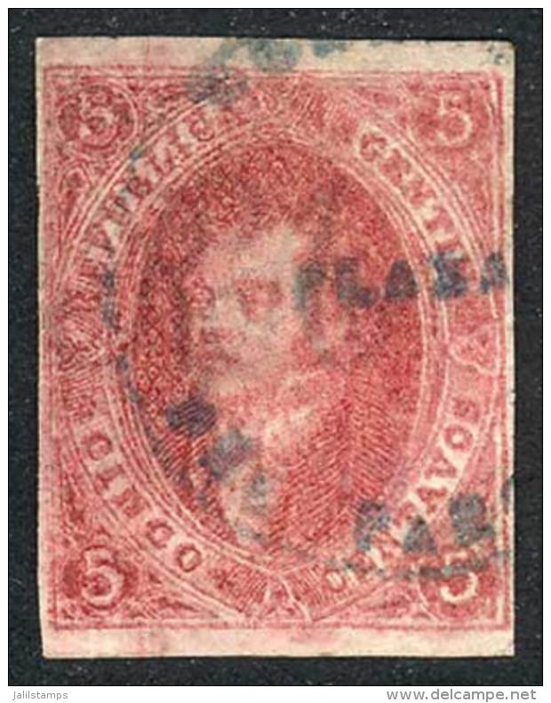 GJ.25a, Very Interesting Example With Rare Variety Of PAPER OF VARYING THICKNESS (from Thin On The Left To Medium... - Oblitérés