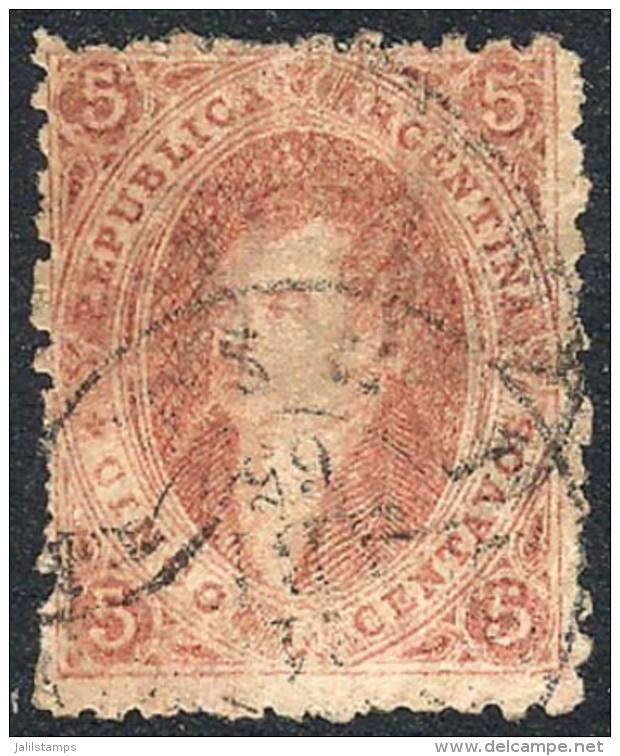 GJ.20d, 3rd Printing, Lightly Dirty Plate Variety, Very Interesting Color, Rare! - Oblitérés