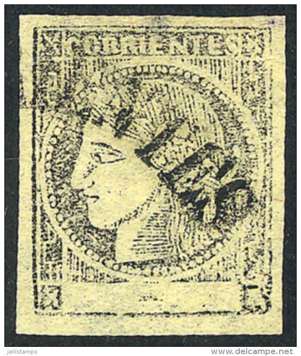 GJ.6, With CORRIENTES Cancel In Large Arch, Excellent! - Corrientes (1856-1880)