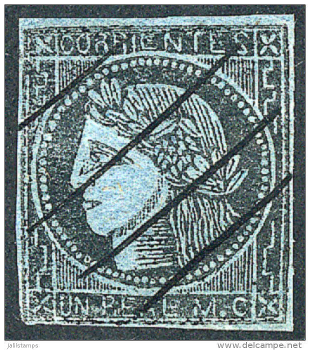 GJ.1, Nice Pen Cancel, Possibly Of Bella Vista, VF! - Corrientes (1856-1880)