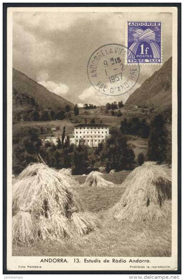 Maximum Card Of The Year 1957: WHEAT, VF Quality! - Andorre