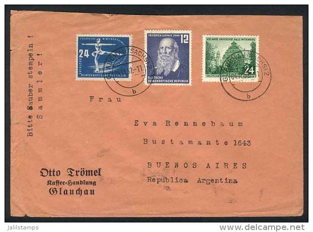 6 Covers Sent To Argentina Between 1948 And 1953, Interesting Postages, Fine To VF General Quality! - Autres & Non Classés