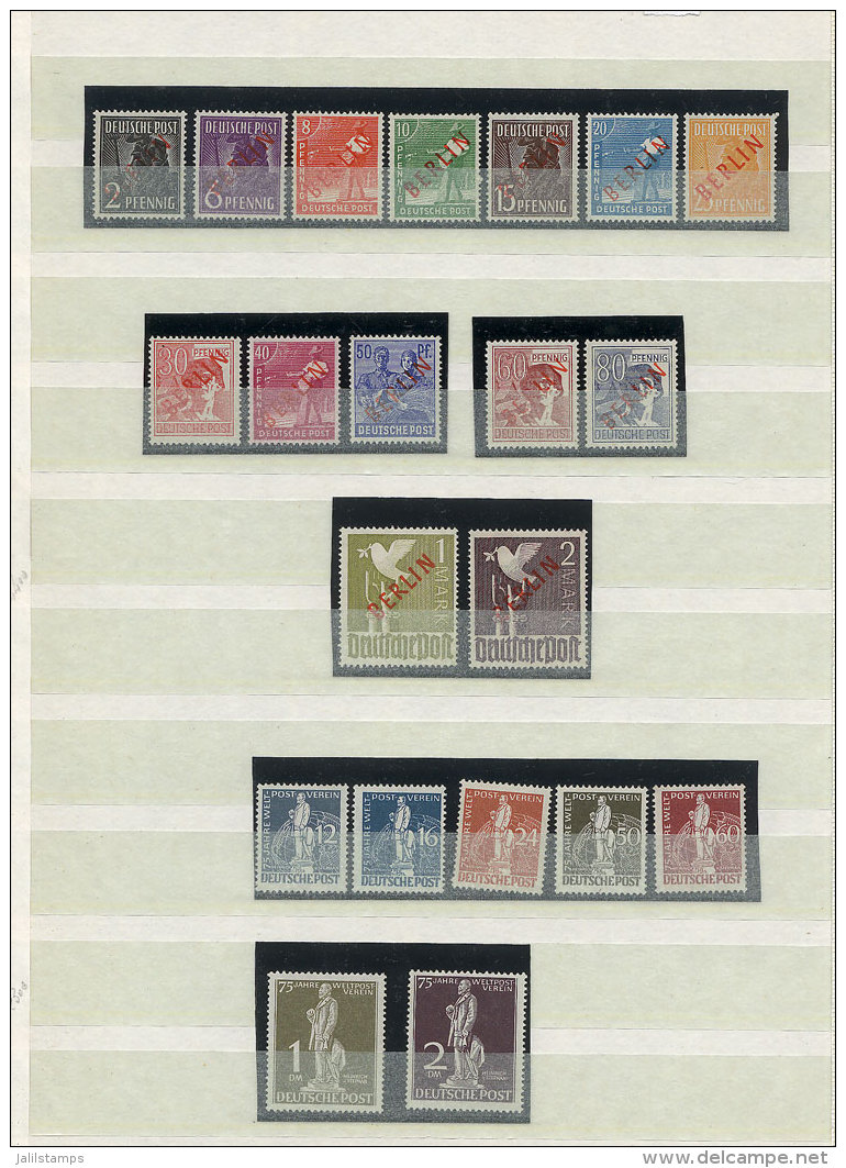 Important Stock Of Good Stamps And Sets In A Stockbook, Also Including Good First Issues Of West Berlin. Most... - Autres & Non Classés
