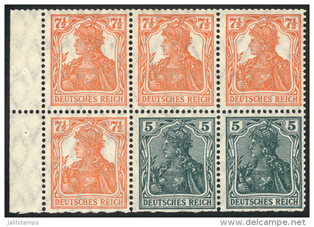 Pane Of Booklet HB.20, MNH, Very Fresh And Of Excellent Quality, Michel Catalog Value Euros 700. - Ungebraucht