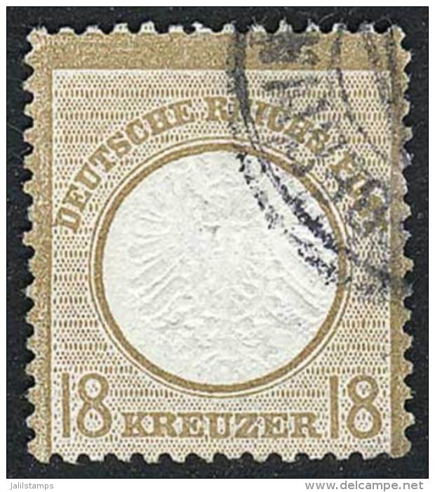 Sc.26, 1872 18Kr. Eagle With Large Shield, Used, Thin On Reverse (repaired), Very Good Appeal, Catalog Value... - Gebraucht