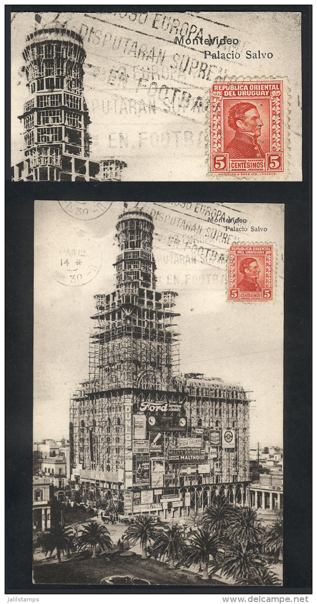 Postcard Sent To Germany On 12/MAR/1930, Franked With 5c. Stamp, Meter Postage With Slogan Cancel: "IN 1930 EUROPE... - Other & Unclassified