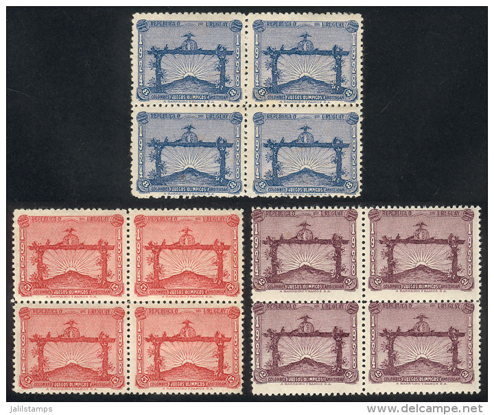 Sc.388/390, 1928 Olympic Football Winners In The Olympic Games Of 1924 And 1928, Cmpl. Set Of 3 Values In MNH... - Autres & Non Classés