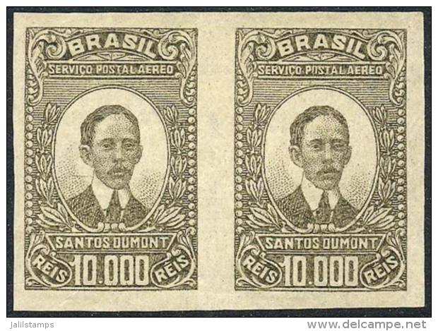 Sc.C24, IMPERFORTE Pair (RHM. A-25SD), RHM Catalog Value 5,800Rs., Rare! - Poste Aérienne