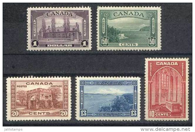 Sc.241/245, 1938 Complete Set Of 5 Values, Mint Lightly Hinged, Fine To VF General Quality, Catalog Value... - Autres & Non Classés