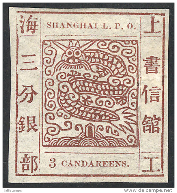 Sc.20, 1865/6 3ca. Mint With Gum And Light Hinge Remnant, Excellent Quality, Catalog Value US$500 - 1943-45 Shanghai & Nankin