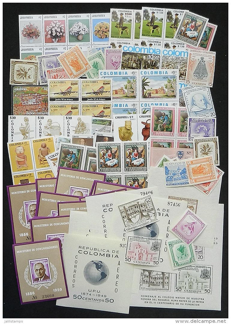 Lot Of Very Thematic Sets And Souvenir Sheets, Most Mint Never Hinged And Of Very Fine Quality, Yvert Catalog Value... - Colombie