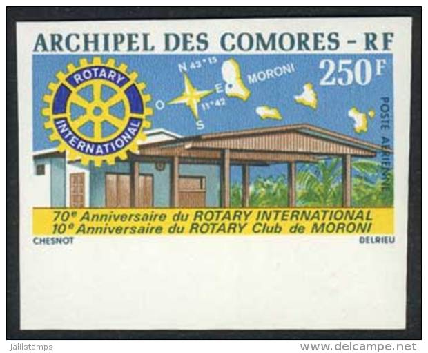 Sc.C67, 1975 Rotary, Maps, IMPERFORATE Variety, VF Quality! - Comoros