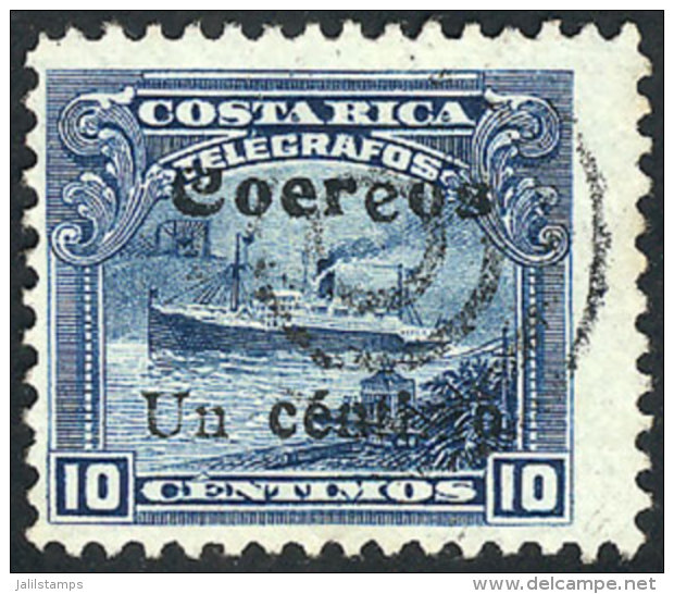 Sc.87, With "Coereos" Variety, Unlisted By Scott, VF Quality, Rare! - Costa Rica