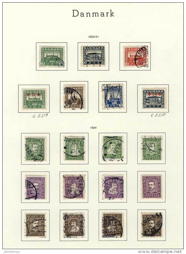 Collection Of Used Stamps (and Few Mint) Approx. Up To 1990 In Leuchtturm Album, Fairly Complete And Of Excellent... - Autres & Non Classés