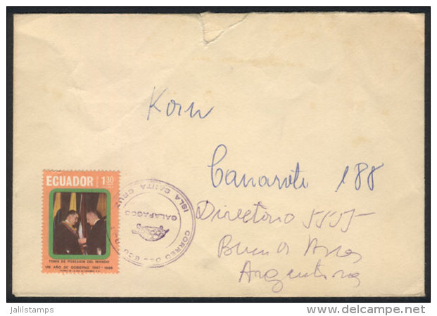 GALAPAGOS I.-Argentina (circa 1968): 3 Covers Sent From SANTA CRUZ ISLAND, Gal&aacute;pagos To Buenos Aires, Rare... - Ecuador