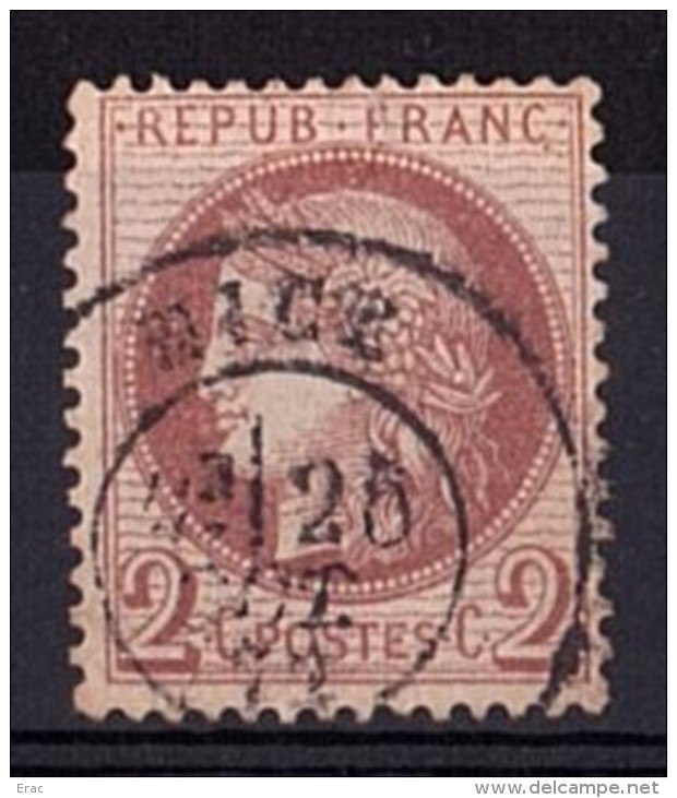 France - Cérès N° 51 - Cachet à Date Nice - 1871-1875 Cérès