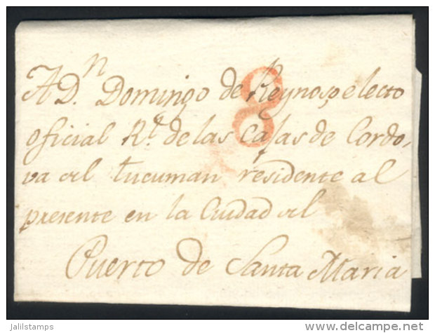 Complete Folded Letter Dated MADRID 14/JA/1800, Sent "A Don Domingo Reynoso, Electo Oficial Real De Las Rs. Cajas... - Autres & Non Classés