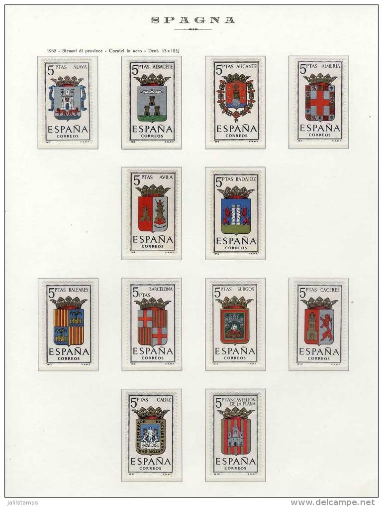 Collection  (1962 To 1996) In 3 Volumes Of Marini Album, Almost Complete, Never Hinged Stamps Of Excellent Quality.... - Autres & Non Classés