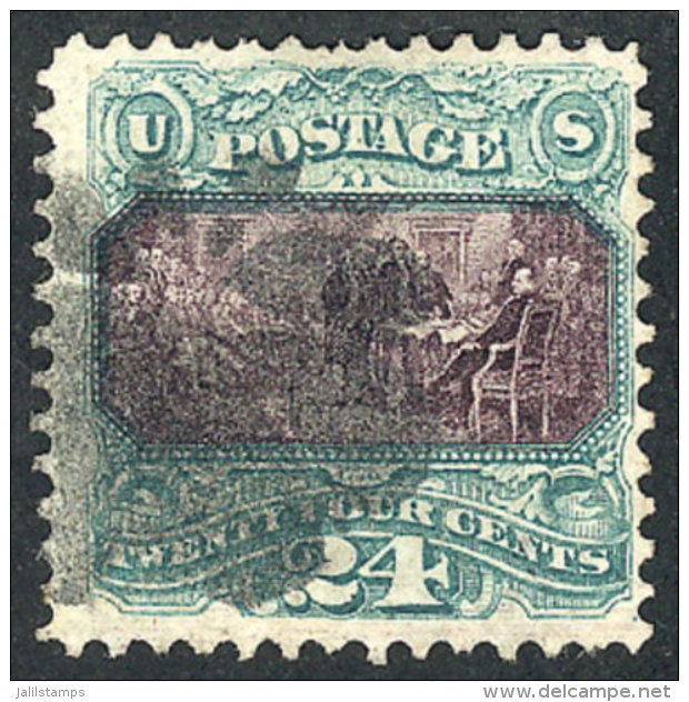 Sc.120, 1869 24c. Declaration Of Independence, Used, Very Fine Quality, Catalog Value US$650 - Autres & Non Classés