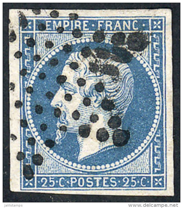 Sc.17, 1853/60 25c. Blue, With Tiny Thins Barely Visible, Very Good Appearance, Catalog Value US$175 - Autres & Non Classés