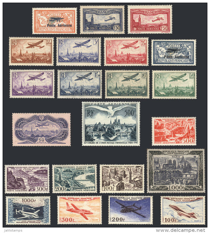 Yvert 1 + Other Values, Lot Of Good Airmail Stamps And Sets, Including Some Very Valuable And Scarce Examples, All... - Autres & Non Classés