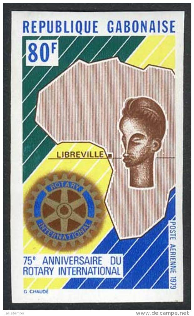 Sc.C225, 1979 Rotary 75 Years, IMPERFORATE Variety, VF Quality! - Gabon (1960-...)