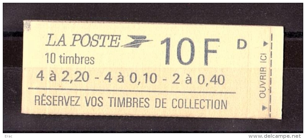 France - 1985 - Carnet à Composition Variable - C 1501 - Neuf ** - Fermé - Liberté De Delacroix - Modernes : 1959-...